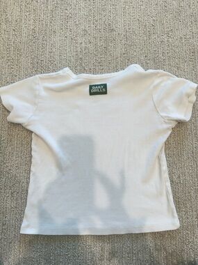 Daily Drills White Ribbed Short Sleeve Tee